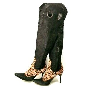 Donald Pliner tall coutureleather italian boots 10